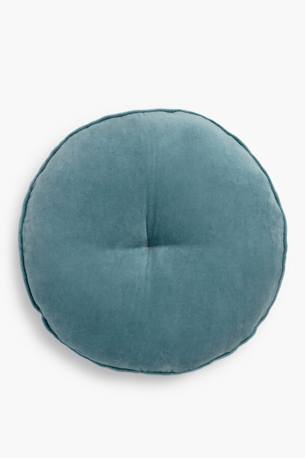 Calma House Coj&iacute;n Velur Azul claro azul