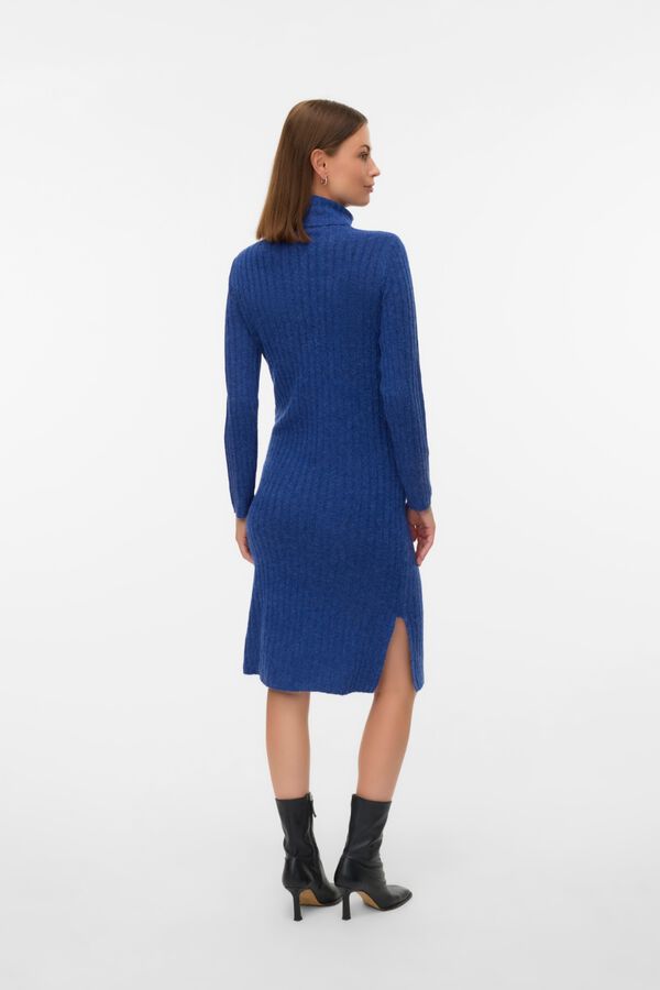 Mamalicious Maternity and nursing knit dress blue