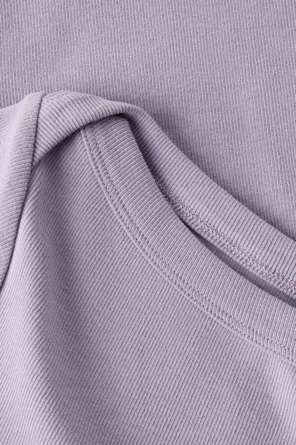 Lmtd Camiseta manga corta canal&eacute; el&aacute;stico morado/lila