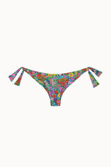 Bohodot Floral tie Brazilian bikini bottoms blue