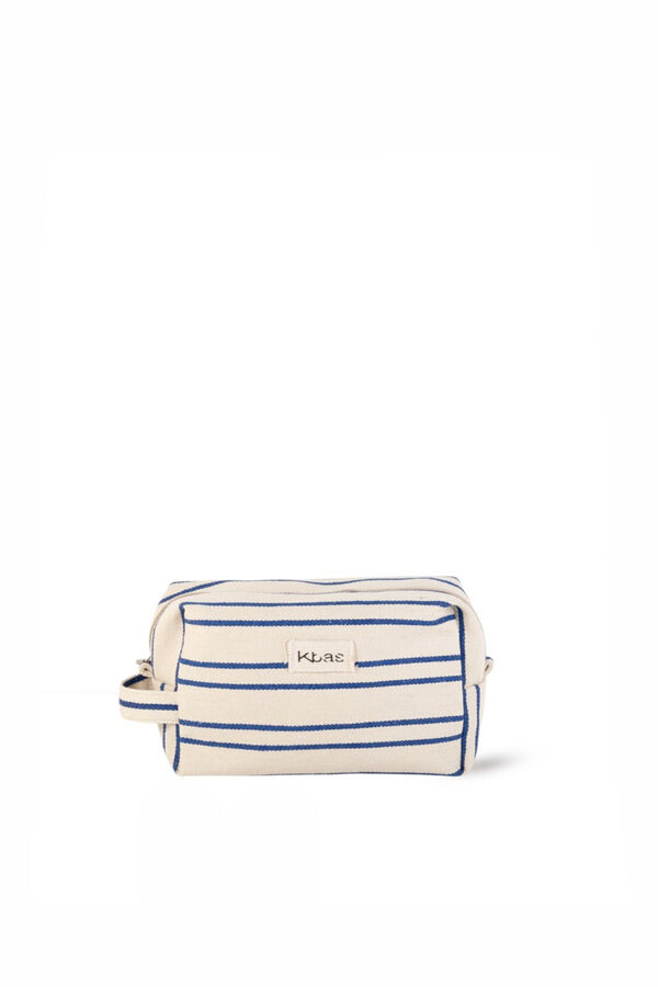 Kbas Trousse de toilette en toile bleu