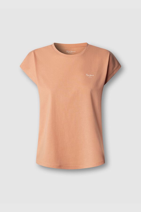 Pepe Jeans Camiseta manga corta cuello redondo coral