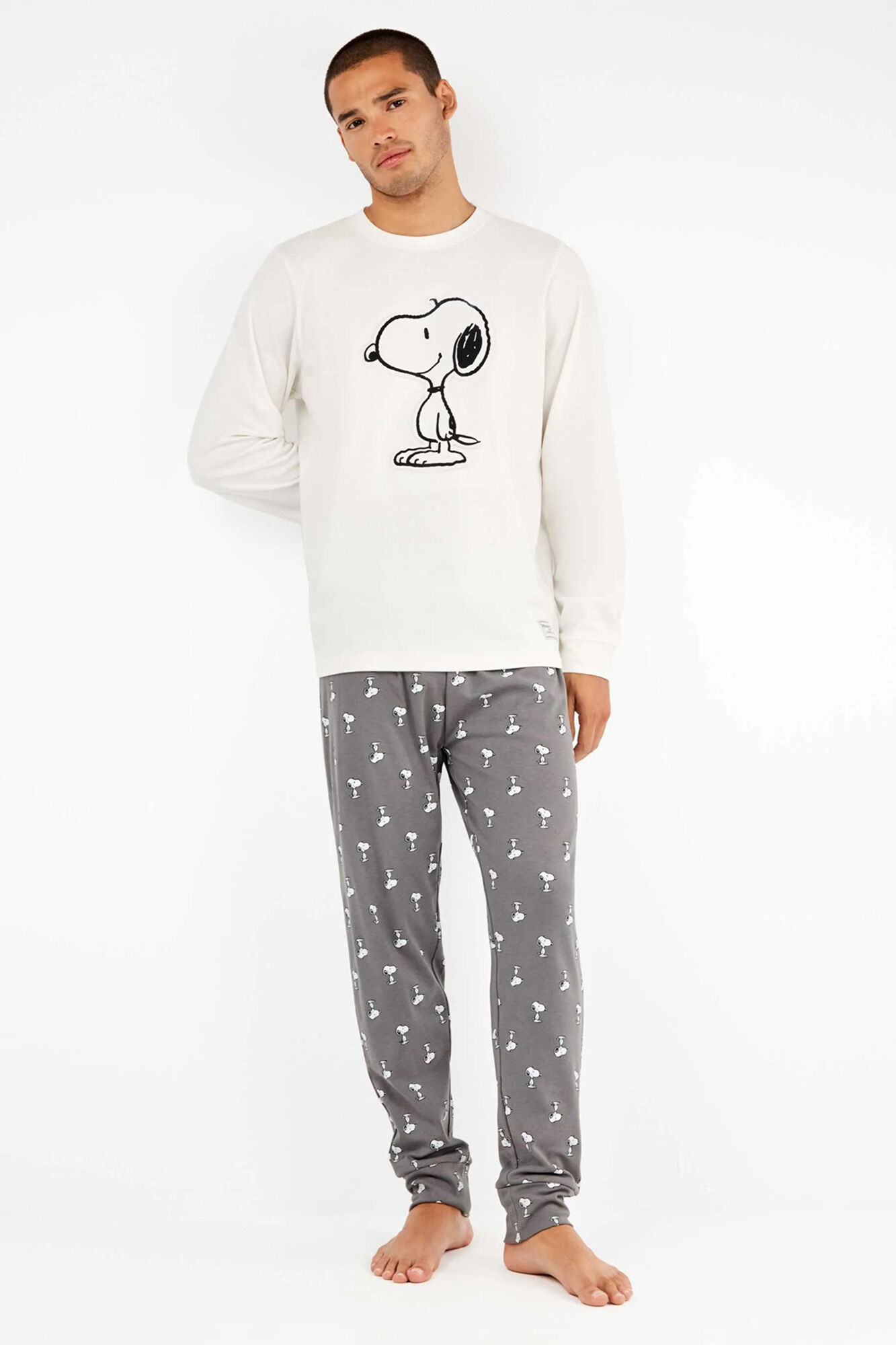 Gisela Conjunto pijama hombre estampado Snoopy
