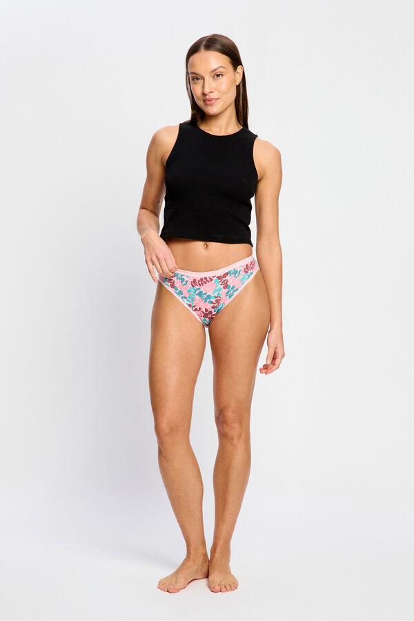 Modibodi Braga Menstrual Bamb&uacute; Flujo S&uacute;per Ivy rosa