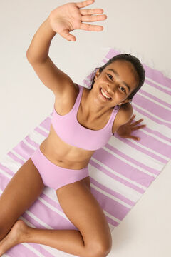 Womensecret Lilac Bikini Top for Teens Rosa