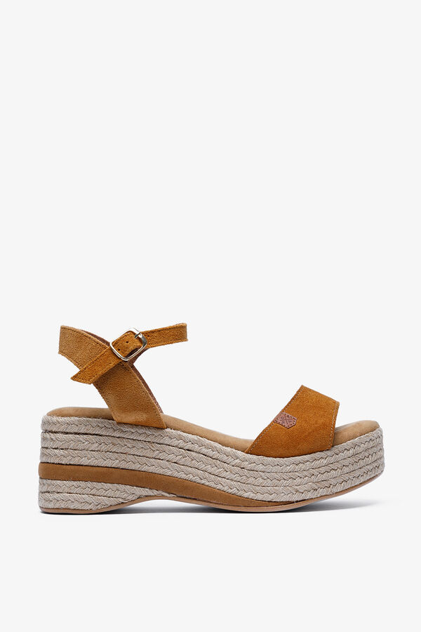 Popa Low wedge suede Meri nude
