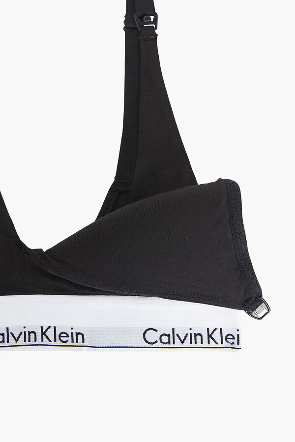 Womensecret Top de maternidad algodón con cinturilla de Calvin Klein negro