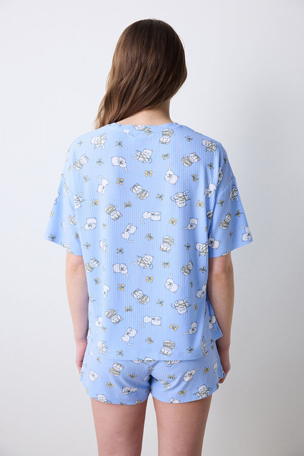 Penti Blue printed short pyjamas pants Plava