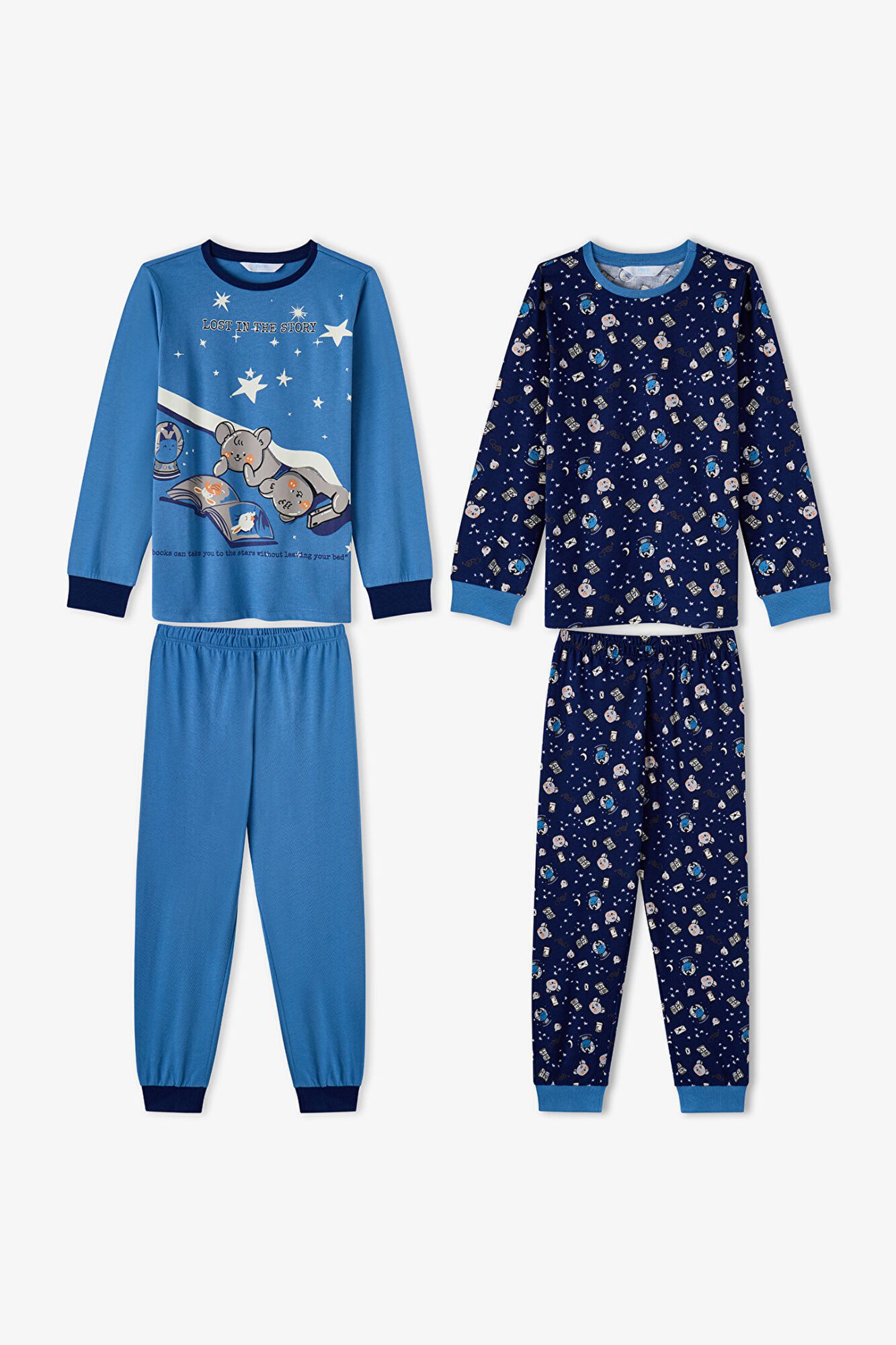 Penti Boys' Long Sleeve 2 Pack Pyjama Set