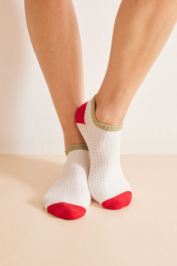 Womensecret 3-pack printed short socks S uzorkom