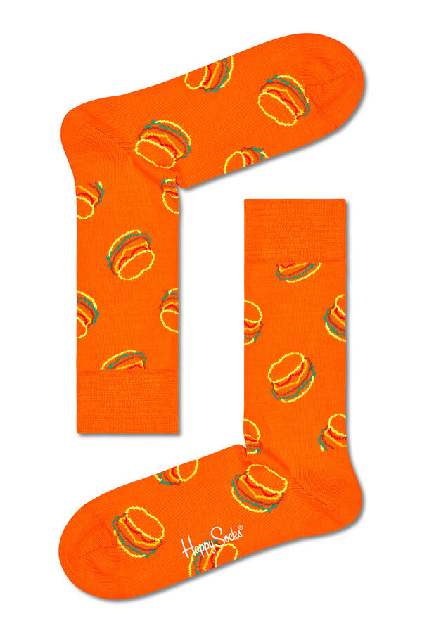 Womensecret Orange burger socks Narančasta