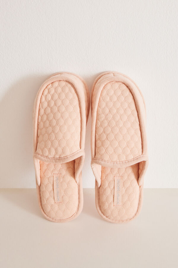 Womensecret Pink puffer slippers pink
