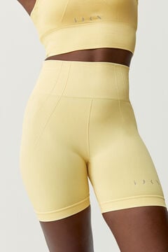 Womensecret Yellow Soft Urdhva shorts imprimé