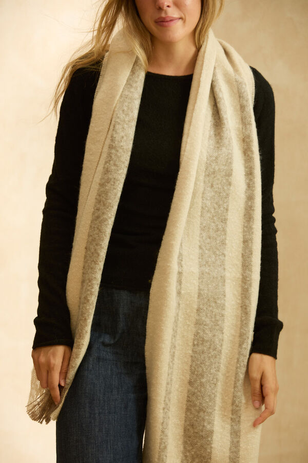 Calma House Cachecol riscas Sorento estampado