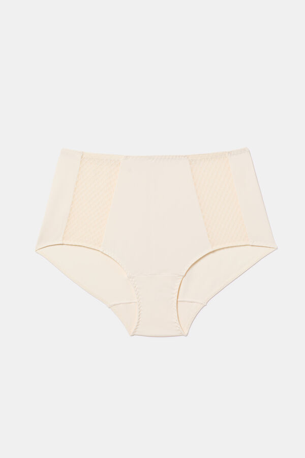 DIM High waisted slimming panty with flat stomach effect blanc