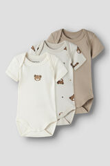 Name it Pack de bodies manga corta gris