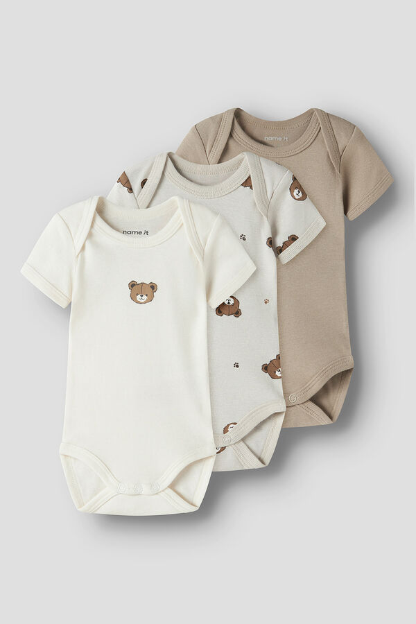 Name it Pack de bodies manga corta gris