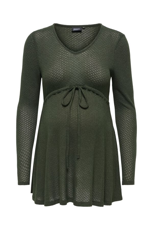 Only Maternity Maternity long sleeve top green