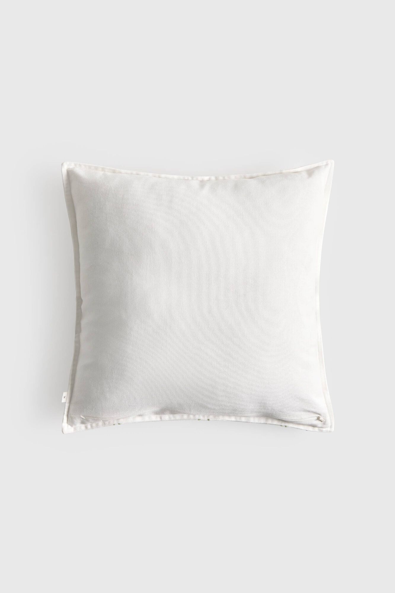 Textura Capa de almofada em algod&atilde;o bordado de flores