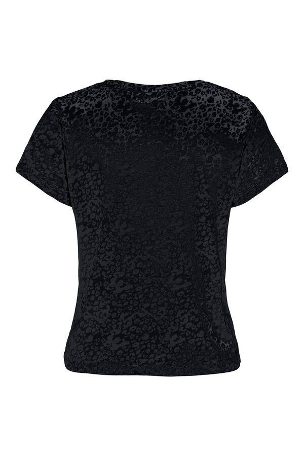 Womensecret T-shirt de manga curta estampada preto