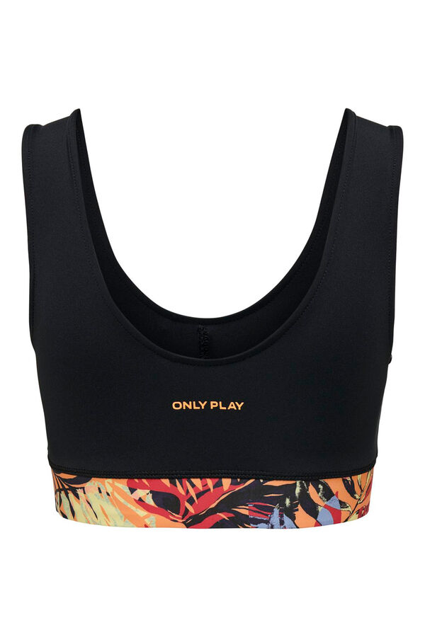 Womensecret Sports bra with palm tree detail Crna