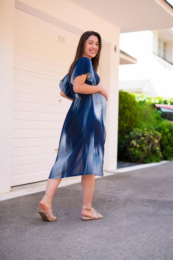 Womensecret Ombré print maternity dress blue