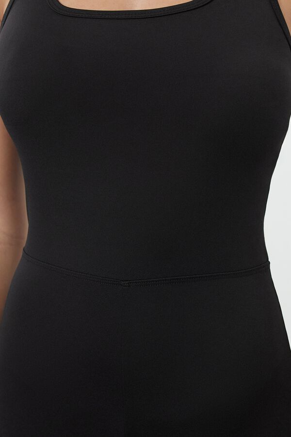 Trendyol Mono deportivo largo con espalda negro