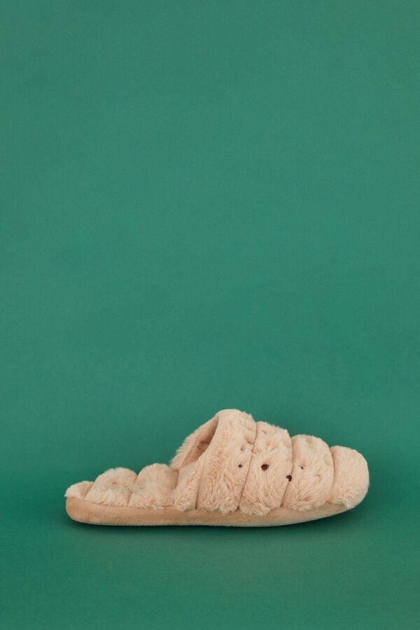 Womensecret Manolo Bakes croissant slippers nude