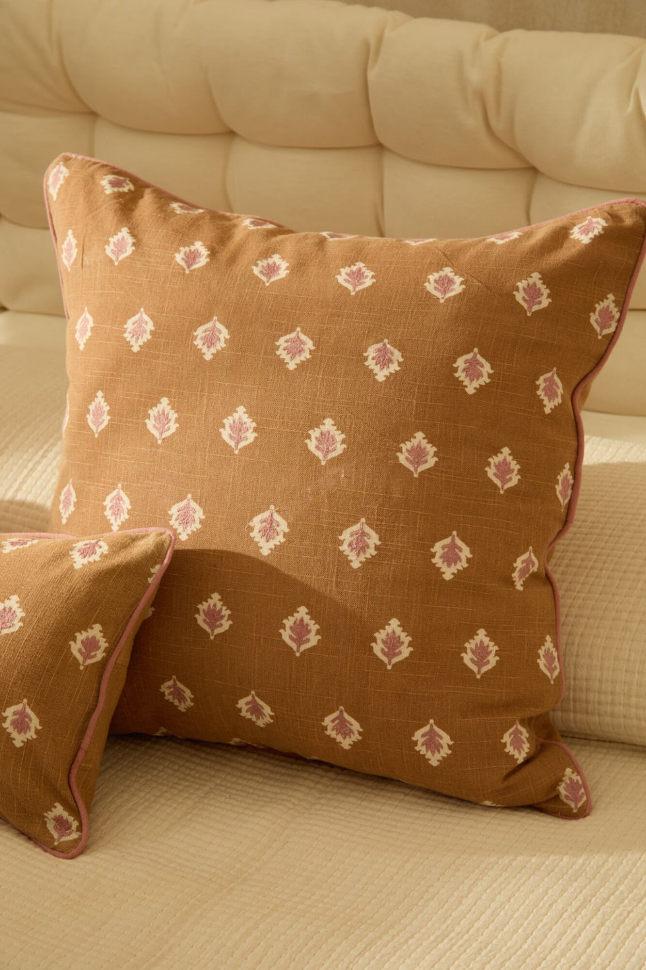 Calma House Funda coj&iacute;n de algod&oacute;n de 60x60