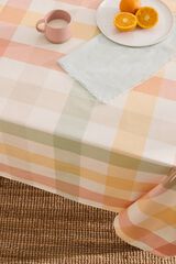 Textura Karierter schmutzabweisender mantel mit Print