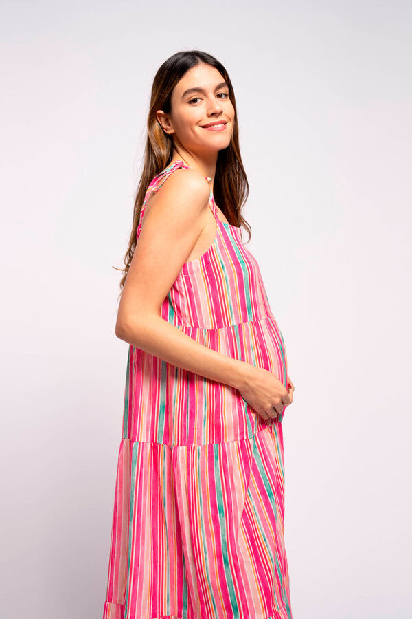 Womensecret Long striped maternity dress rávasalt mintás