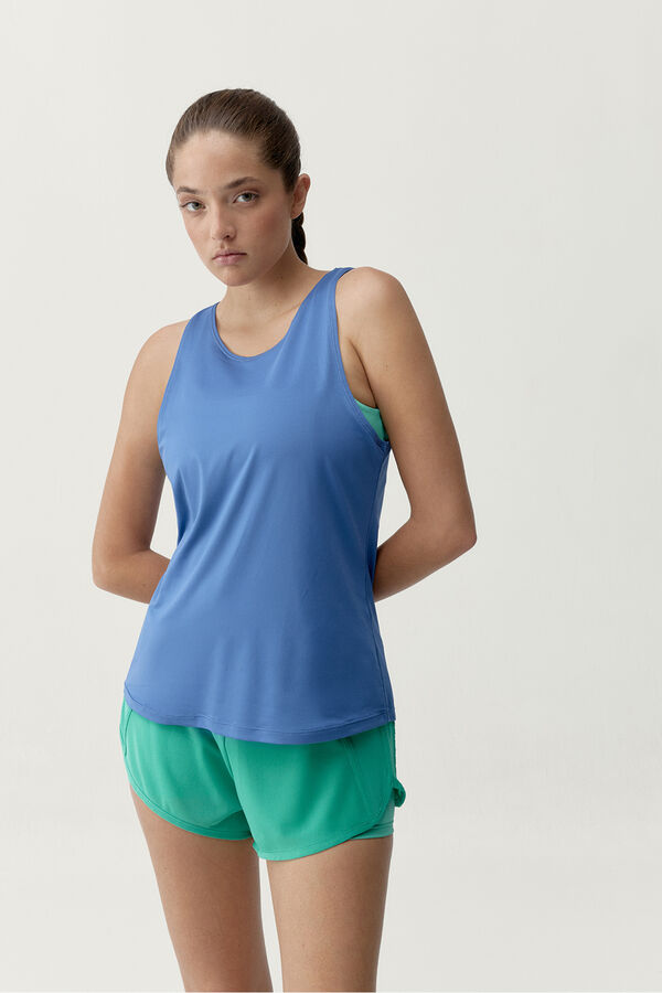 Born Living Yoga Blaues Sport-T-Shirt Selena Blau