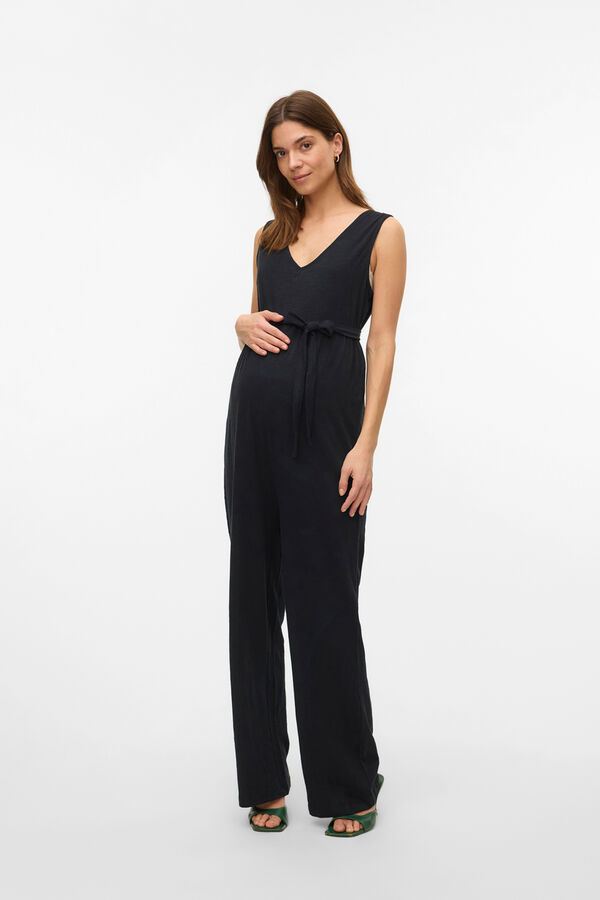 Mamalicious Mono largo algod&oacute;n maternity negro