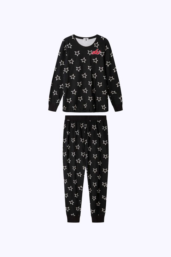 Gisela Long pyjamas with T-shirt white