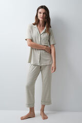 Women'secret Green print capri pyjamas green