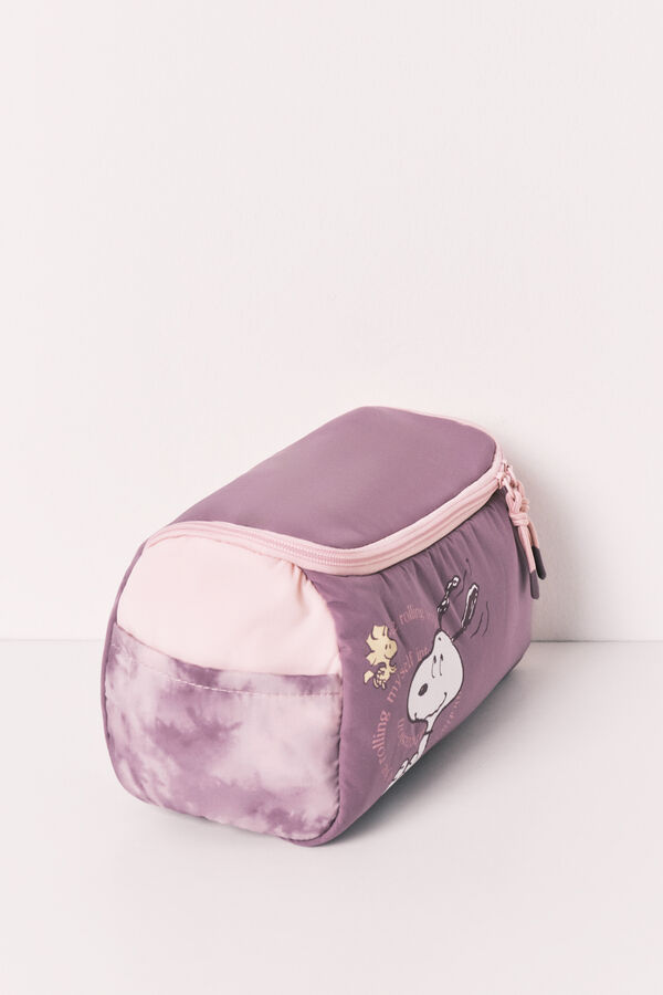 Women'secret Purple large vanity case Snoopy pink