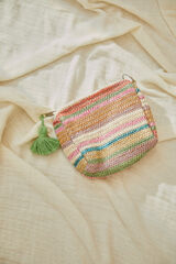 Calma House Geflochtener Kulturbeutel &bdquo;Catur&ldquo; Rosa