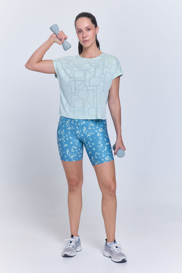 Only Play Sportska majica od mrežaste tkanine kratkih rukava Siva