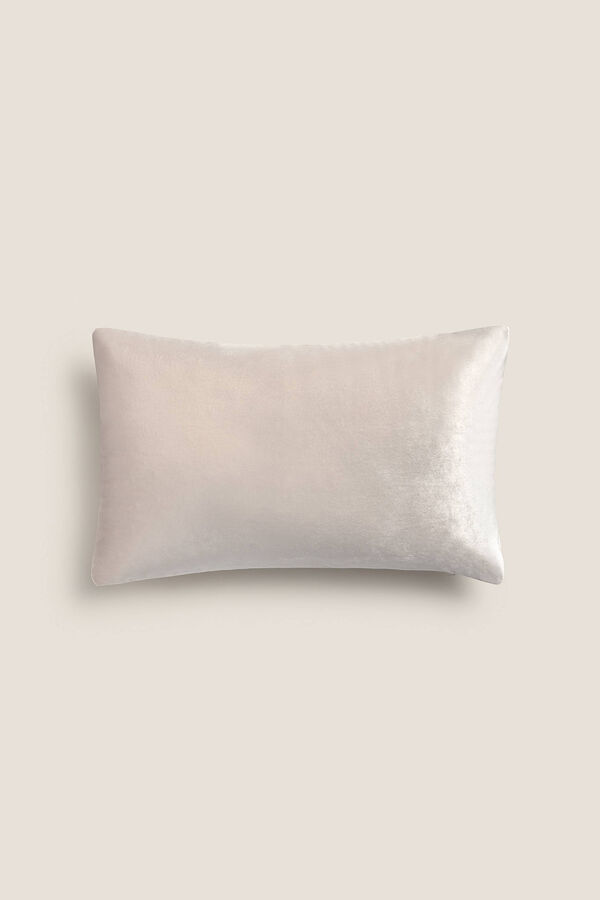 Womensecret Cotton velvet cushion cover beige