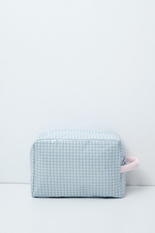 Women'secret Plaid large vanity case with handle printed