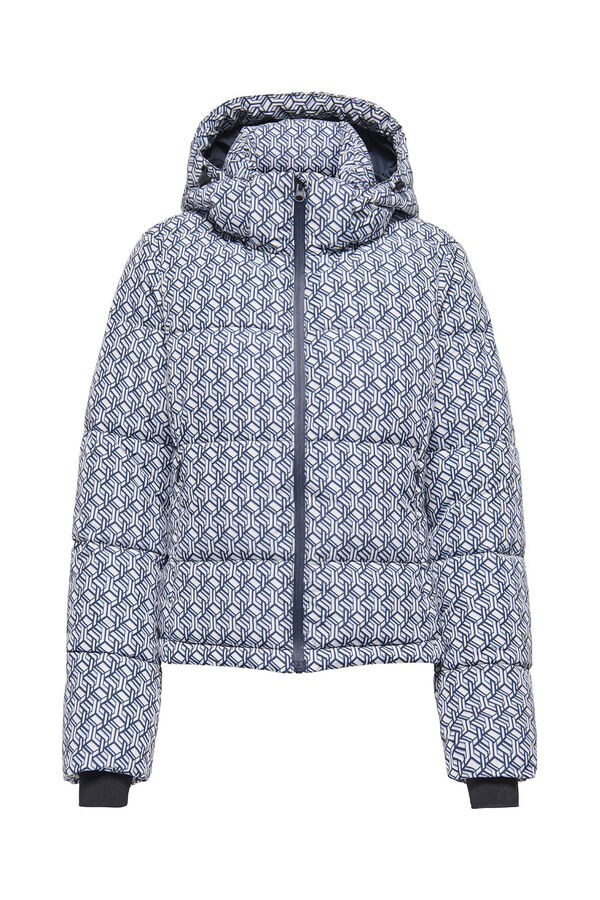 Only Play Chaqueta de esquí acolchada técnica estampada para mujer blanco