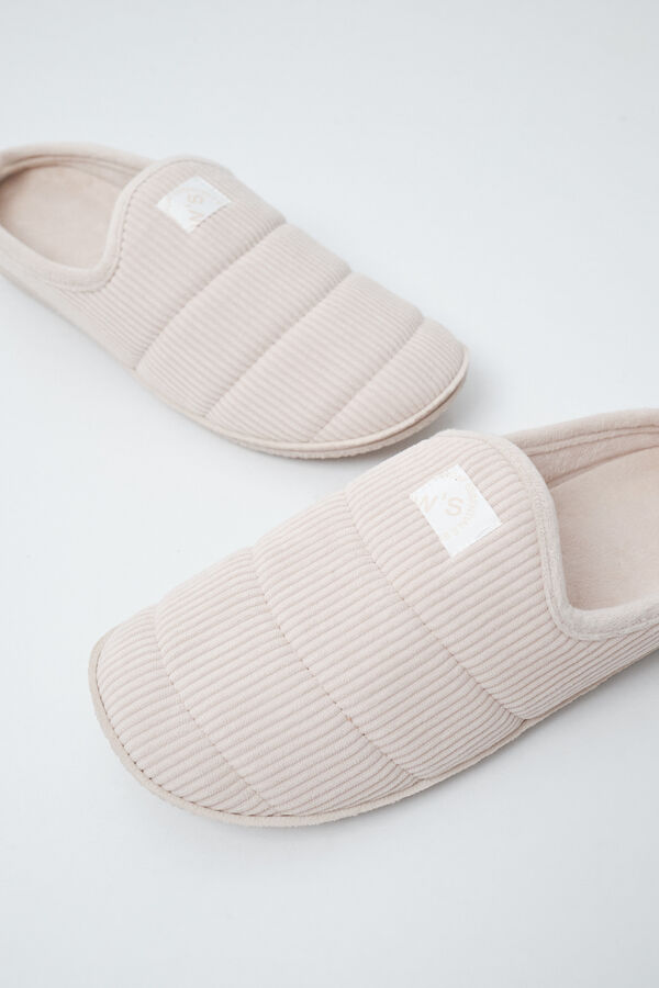 Women'secret Beige padded sole slippers nude