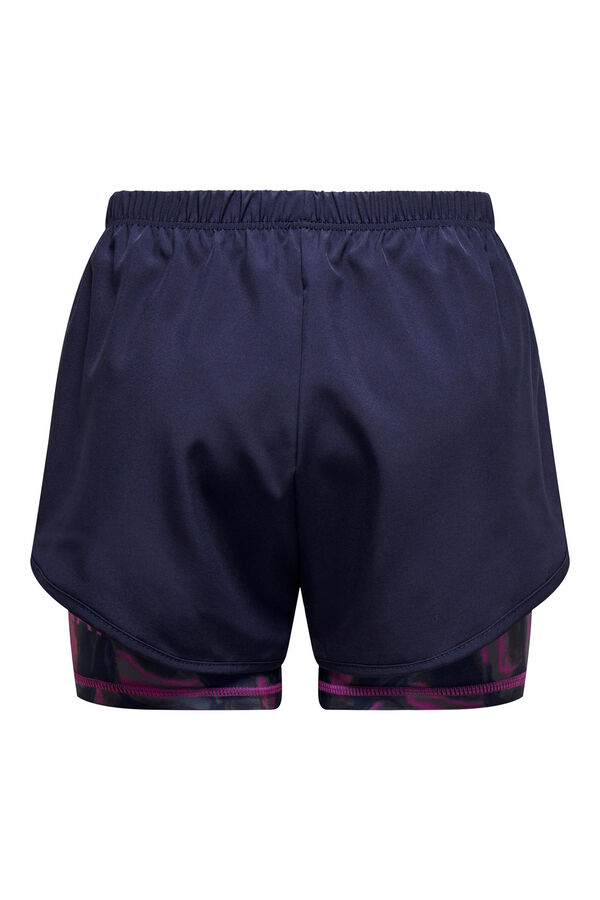 Womensecret Printed sports tight shorts bleu