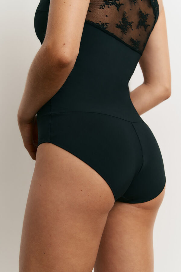 Promise Microfibre sleeveless body black