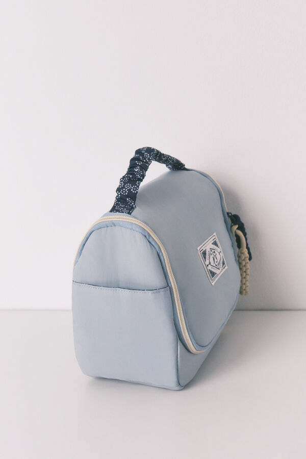 Women'secret Trousse de toilette grande &agrave; fleurs bleu vif bleu