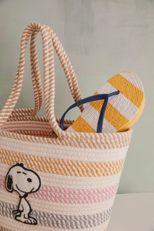 Womensecret Snoopy cotton basket bag S uzorkom