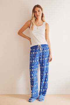 Womensecret All-over Snoopy viscose trousers S uzorkom