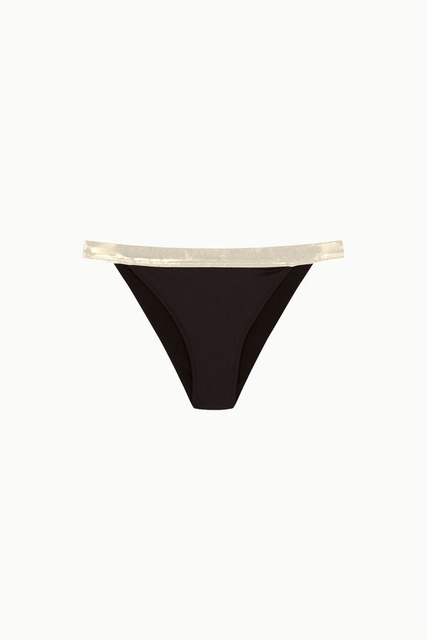 Cotton Sail Braga bikini cl&aacute;sica contraste B&W negro