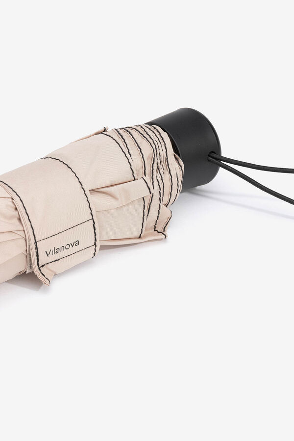 Vilanova Paraguas Plegable Liso beige