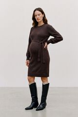 Mamalicious Maternity jersey-knit dress nude